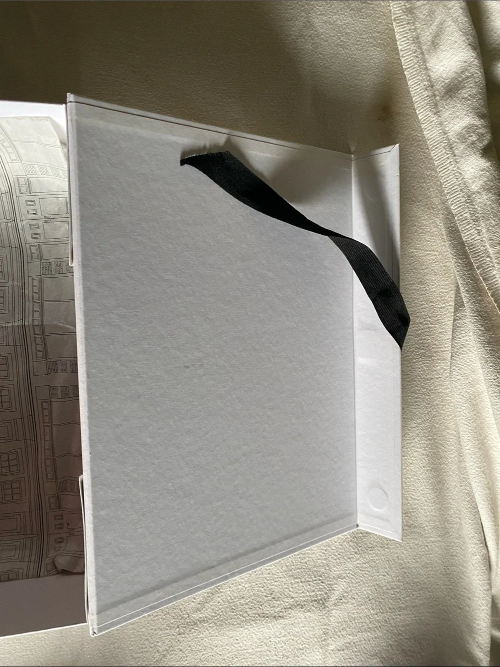 The White Company Gift Box with black bow Box Only